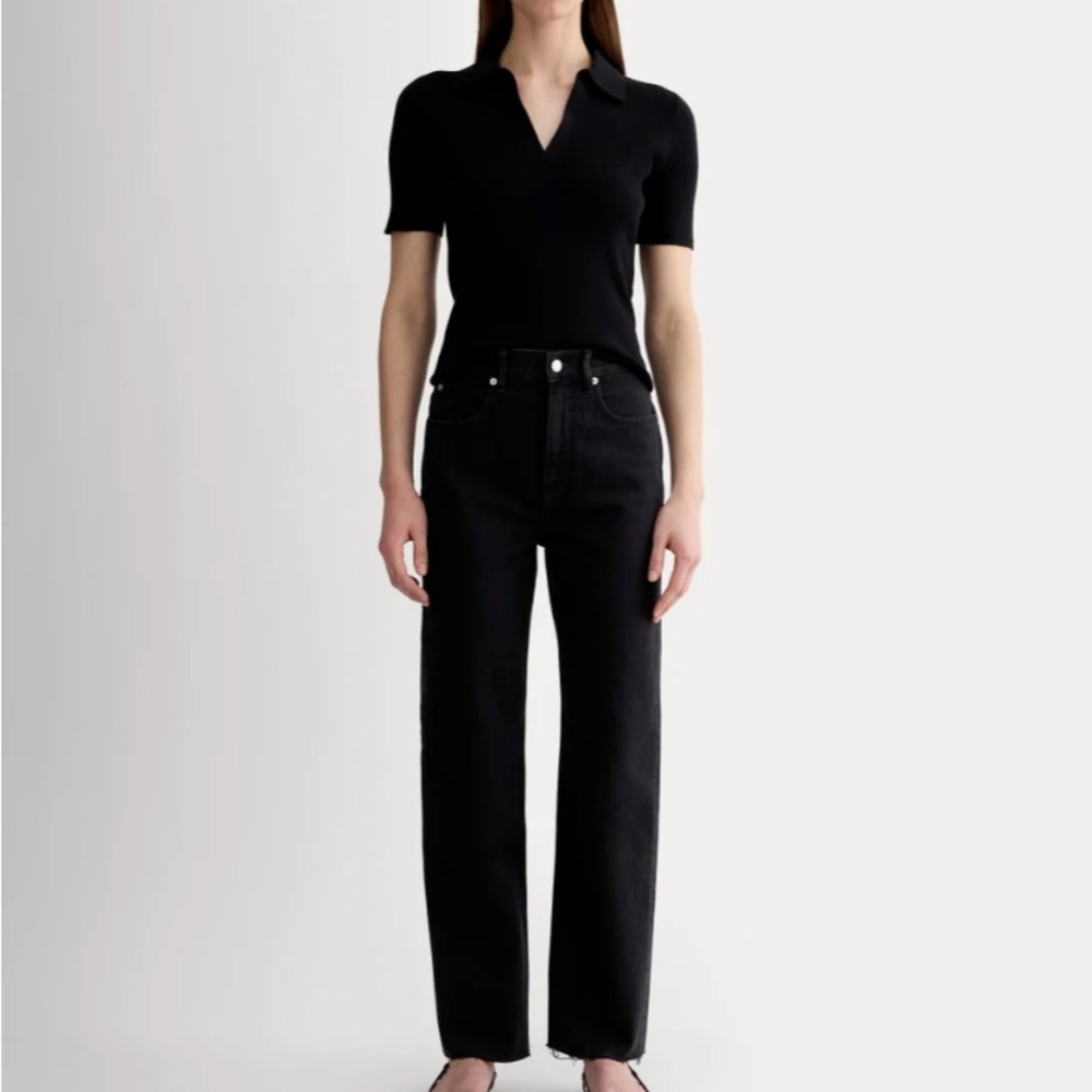 Everlane Way-High Jeans in Coal